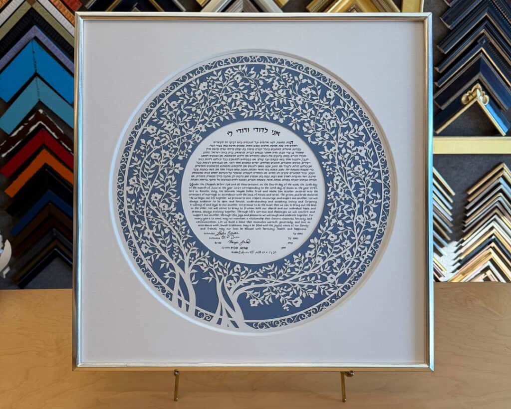 ketubah wedding custom framing