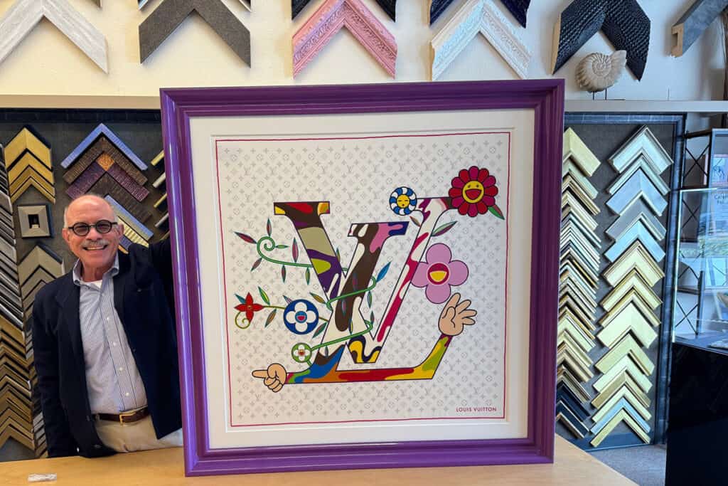 framing textiles and scarves