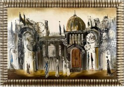 Vitkovsky Dome Painting - a completed framing art project by Capricorn Framing